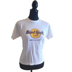 Vintage 1992 NEW Hard Rock Cafe Tshirt Puerto Vallarta Heavy Tee White Sz Large